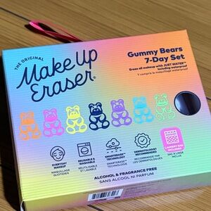 MakeUp Eraser Rainbow Gummy Bears Set